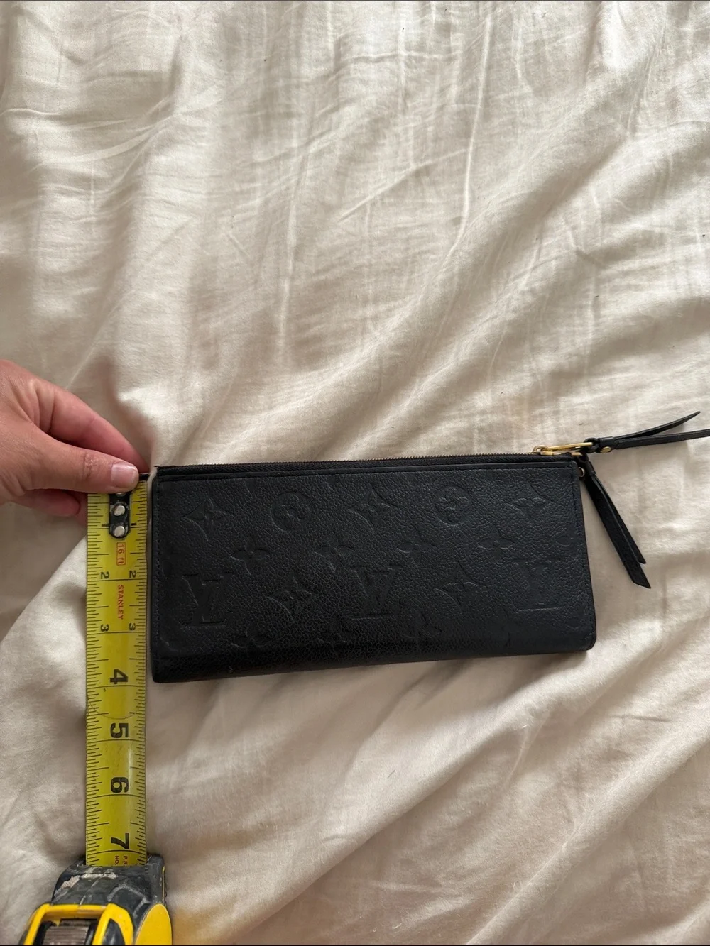 Louis Vuitton Black Monogram Embossed wallet